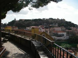 Смотровая Мирадору да Граса в Лиссабоне