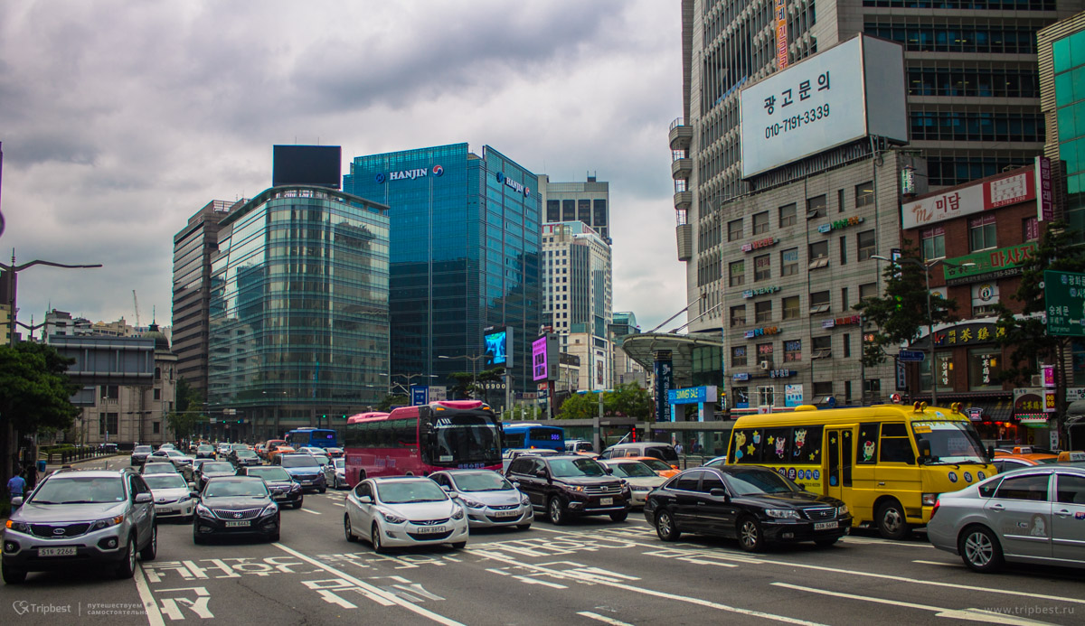 Дорожный трафик в Сеуле