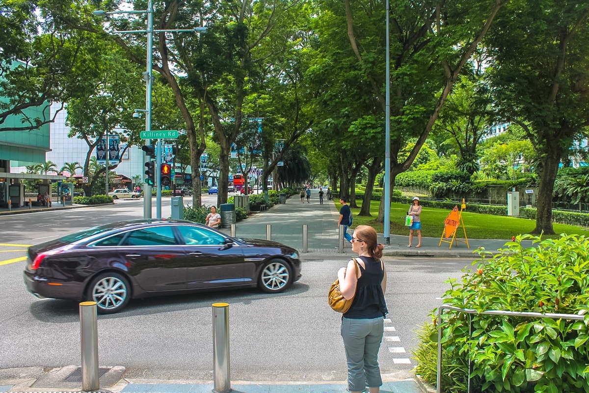 Пешеходные переходы в Сингапуре