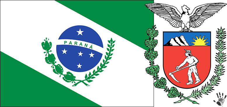 Флаг и герб штата Парана (Бразилия)