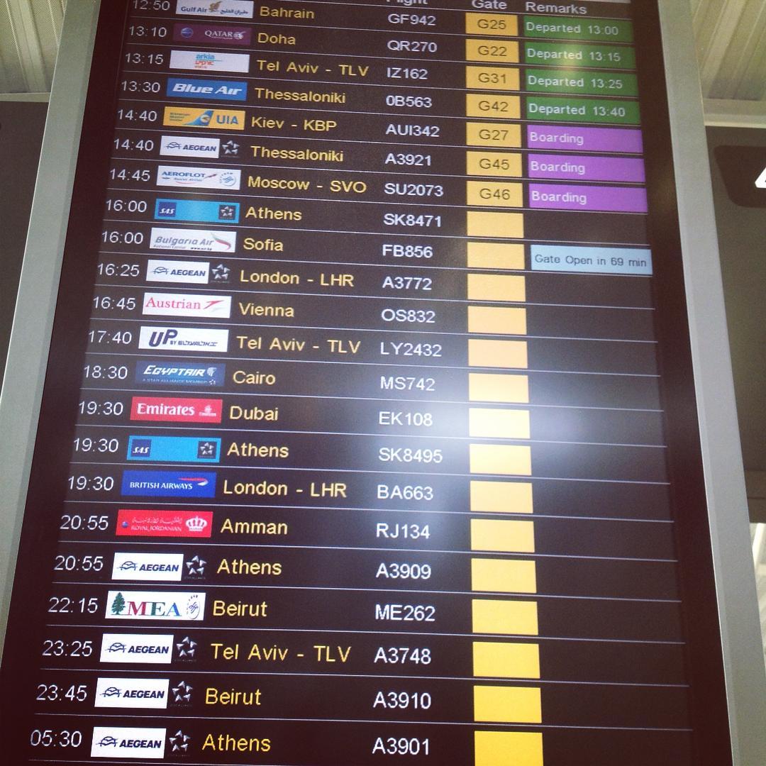 Ларнака аэропорт табло вылета