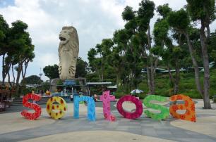 Мерлион на Сентозе в Сингапуре
