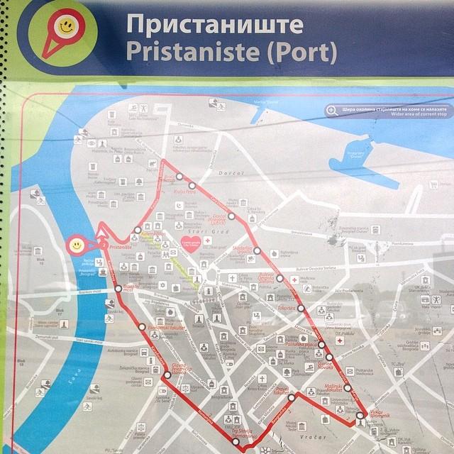 Карта транспорта белграда
