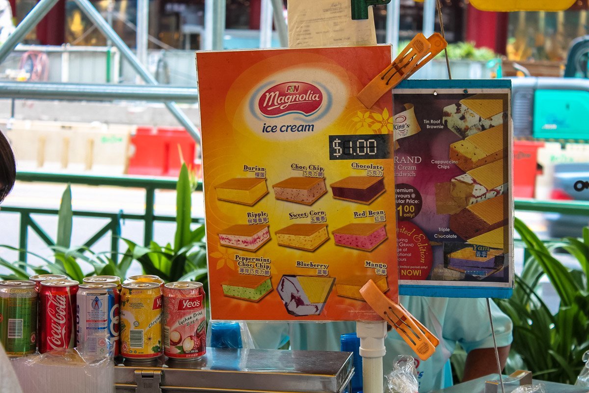 Виды мороженого в Сингапуре