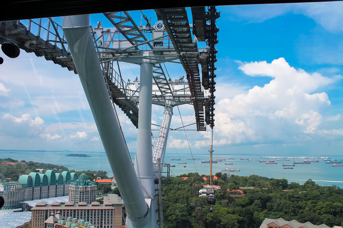 Виды с канатной дороги на остров Сентоза в Сингапуре, фото №2